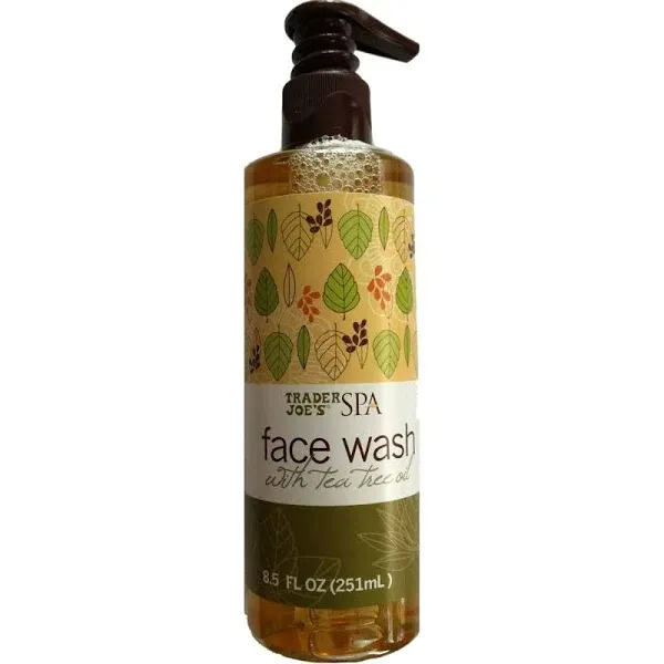 Trader Joe&#039;s SPA Face Wash With Tea Tree Oil 8.5 oz - refreshing!! FAST SHIPPING