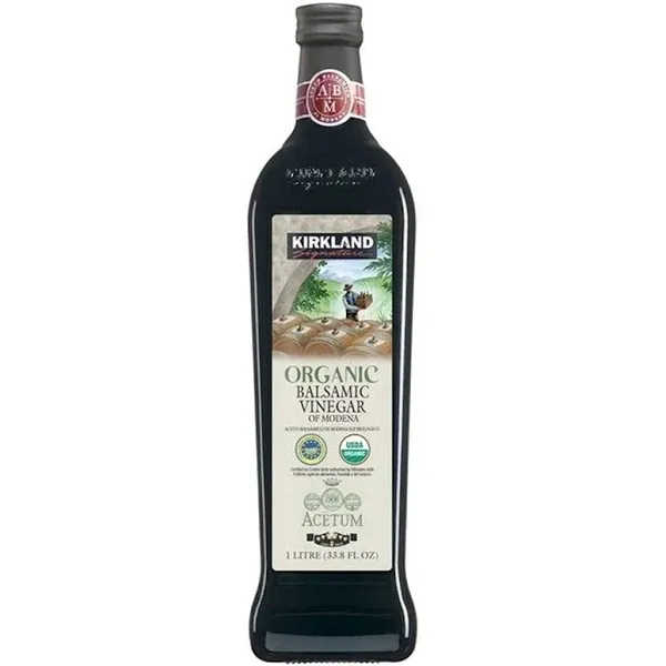 Kirkland Signature Organic Balsamic Vinegar 1 Liter 33.81 Fluid Ounce