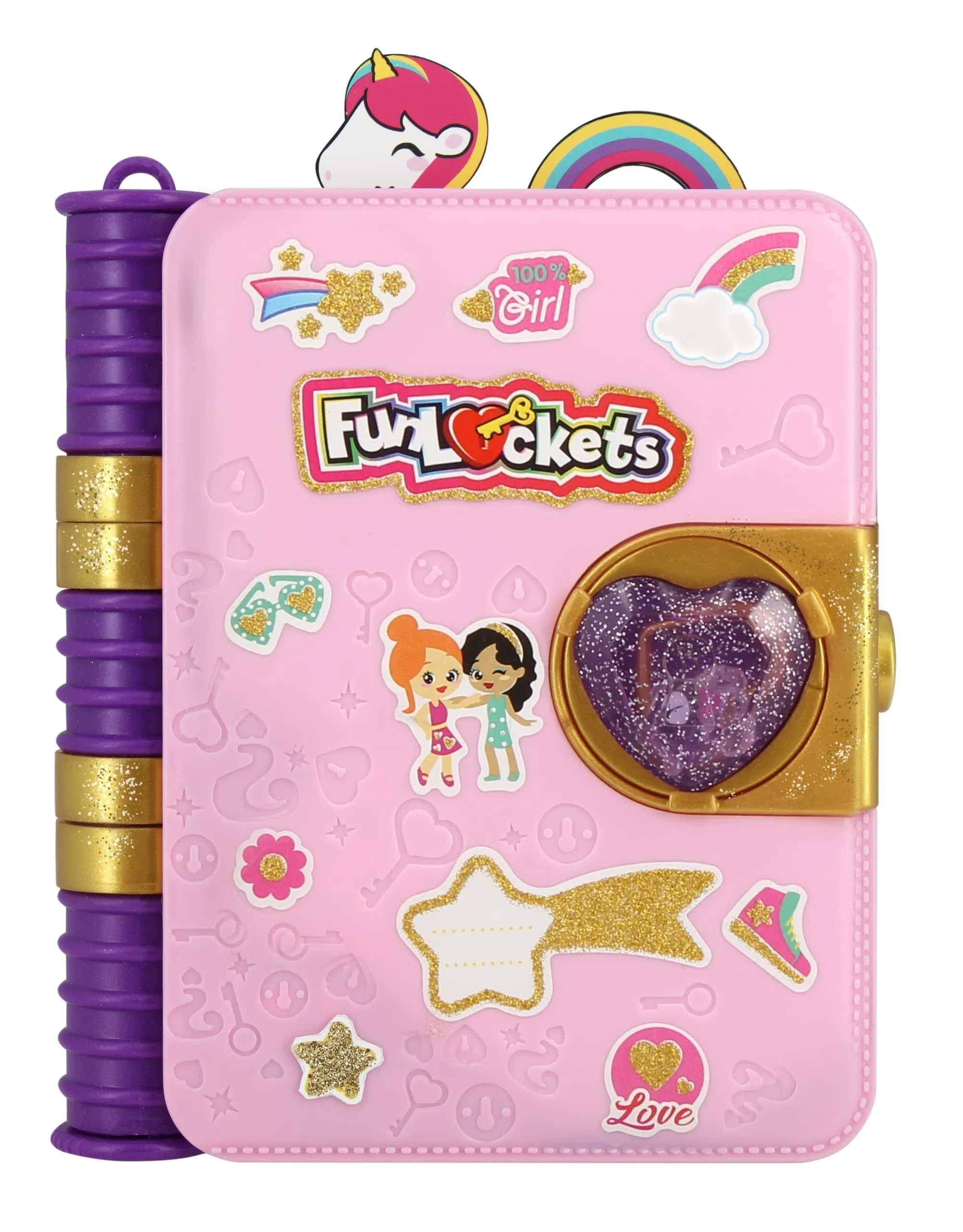 Funlockets Secret Diary Journal Glitter Edition