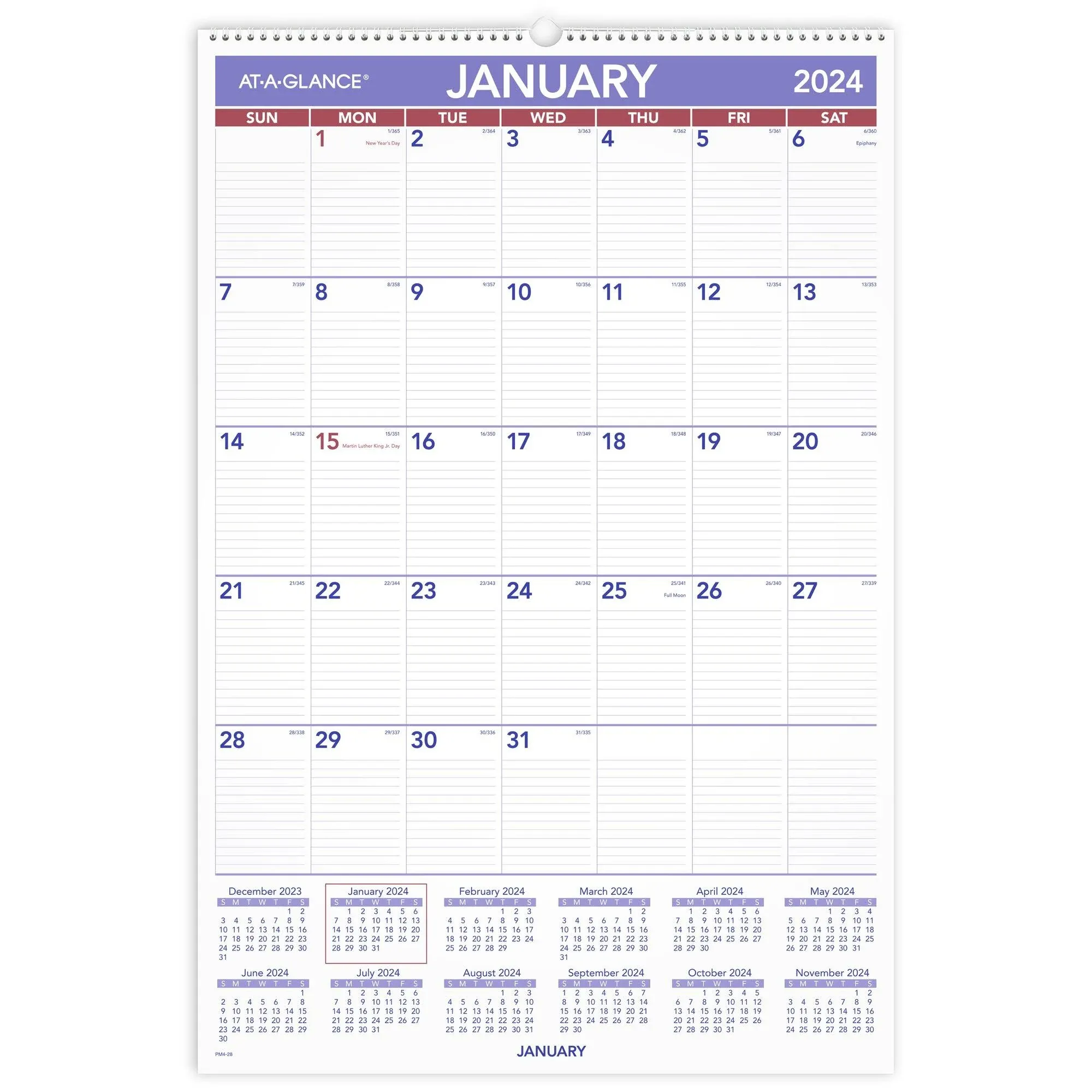 At-a-glance 2025 Wall Calendar, 20" x 30", Extra Large (PM42825)