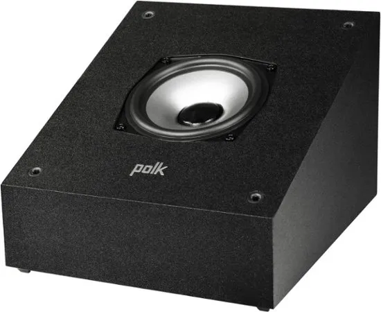 Polk Audio Monitor XT90 Hi-Res Height Speaker Pair for 3D Sound Effect - Dolby Atmos-Certified, DTS:X and DTS Virtual:X Compatible 4" Dynamically Balanced Woofer, Midnight Black