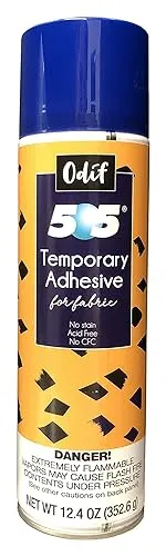 Odif USA 505 Spray and Fix Temporary Fabric Adhesive 12.4ozOdif USA 505 Spray and Fix Temporary Fabric Adhesive…