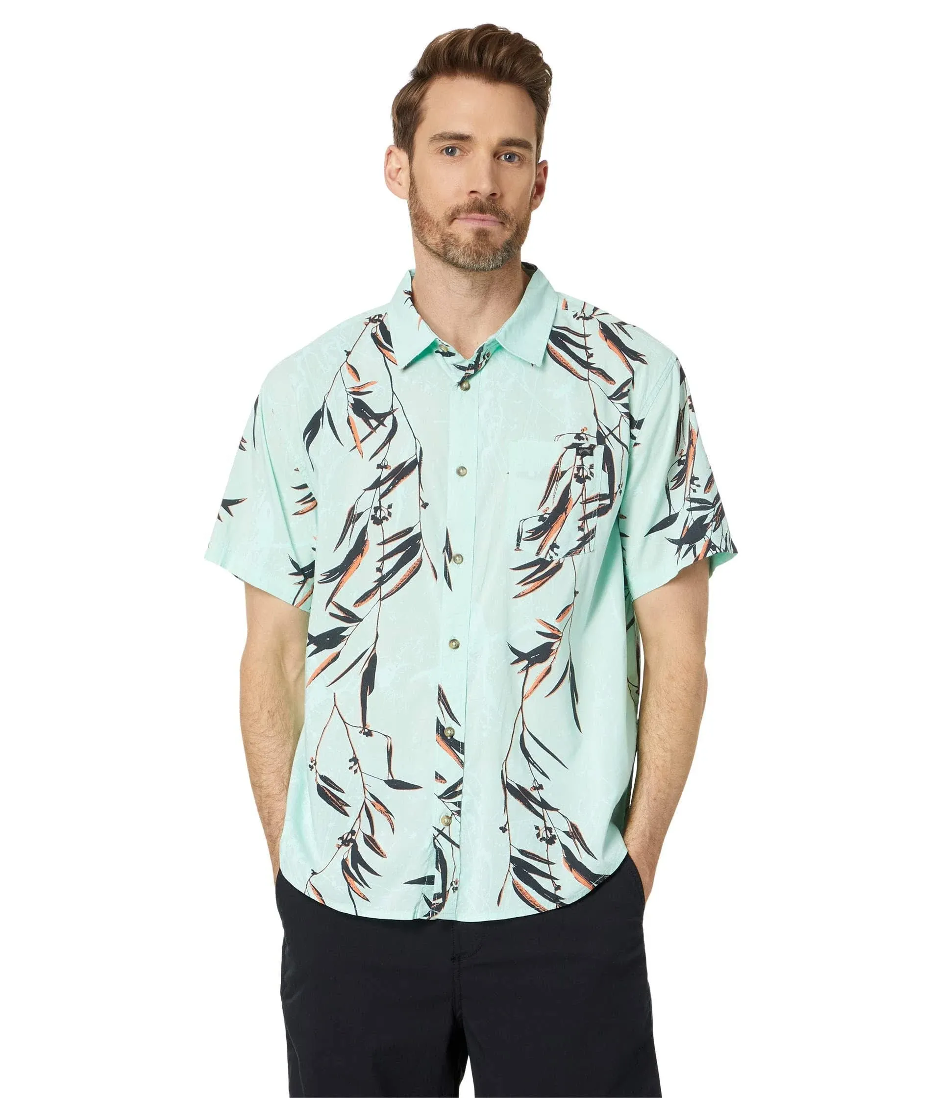 Billabong Men's Sundays Floral Short Sleeve Woven Shirt