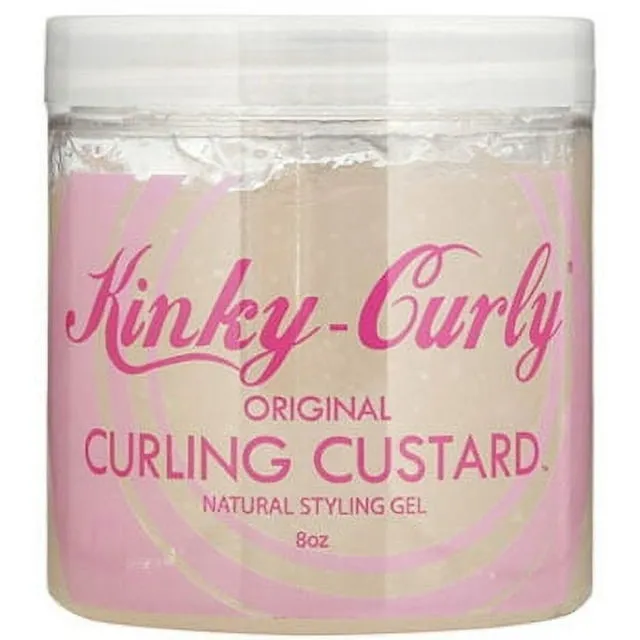 Kinky Curly Original Curling Custard Natural Styling Gel 8oz"Pack of 3"