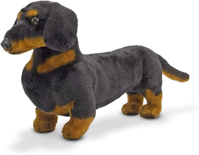 Melissa & Doug Giant Dachshund - Lifelike Stuffed Animal Dog Large