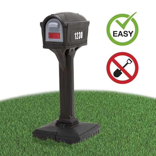 Simplay3 Dig Free Easy Up Classic Mailbox - Black