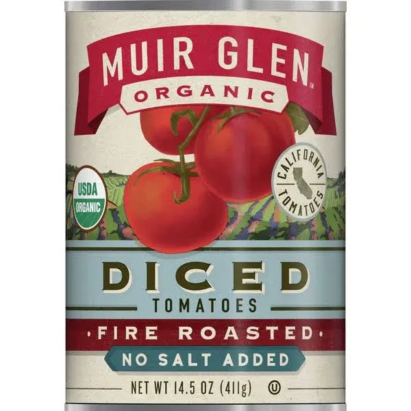 Muir Glen Organic Diced Tomatoes, Fire Roasted (28 oz)