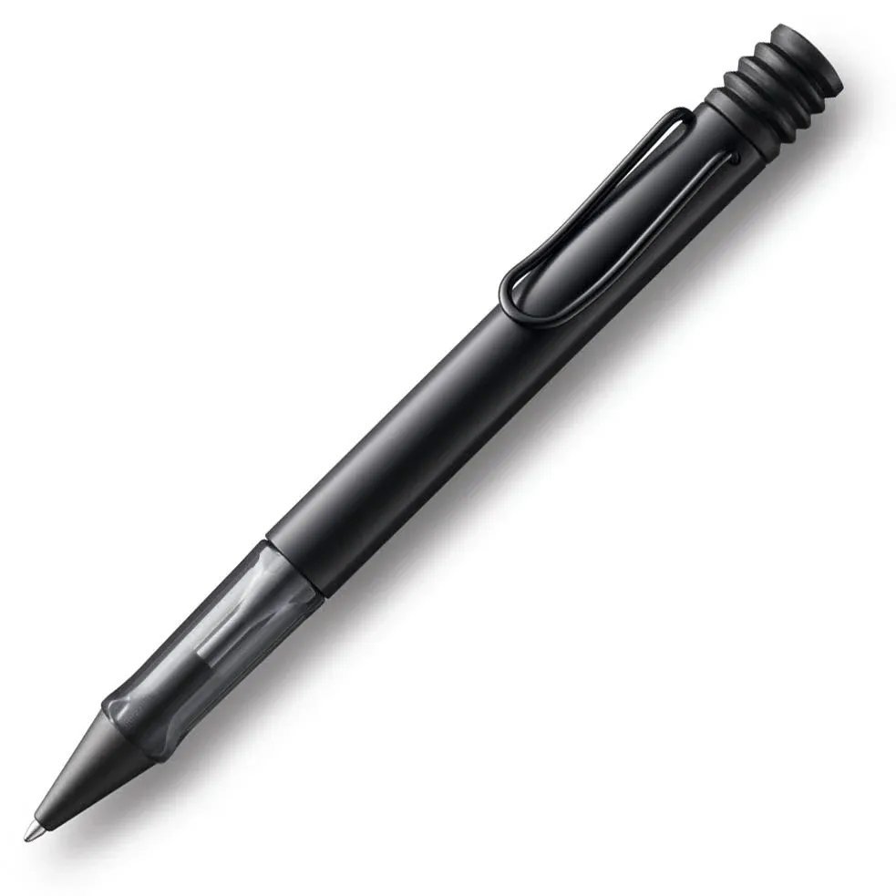 Lamy AL-star - Bolígrafo de aluminio ligero de lujo con clip de metal, tinta negra, repuesto y agarre transparente, bolígrafos para diario, oficina o regalo, gran relleno de calcetines navideños