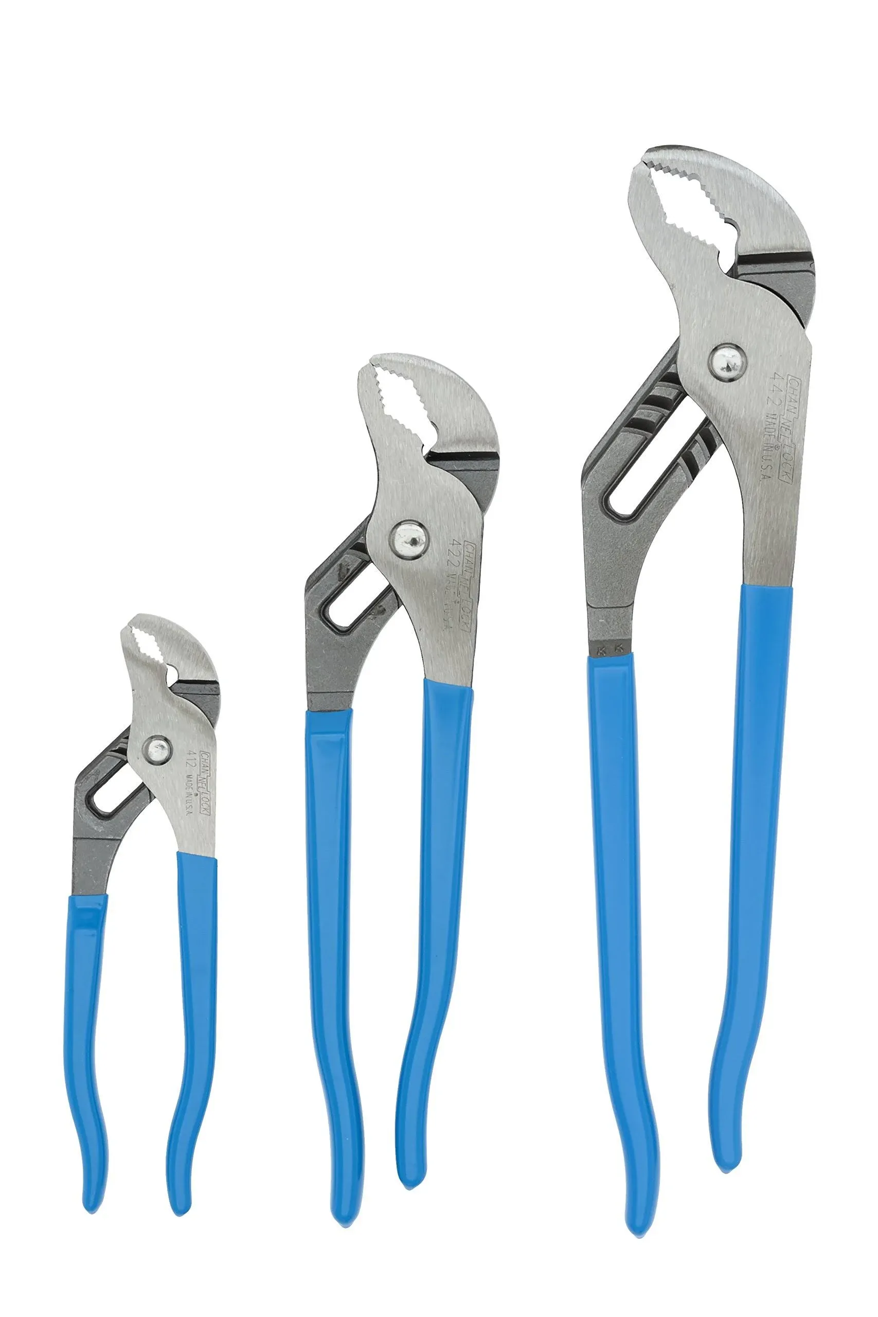 Channellock VJ-3 3PC V-Jaw Tongue & Groove Pliers Set