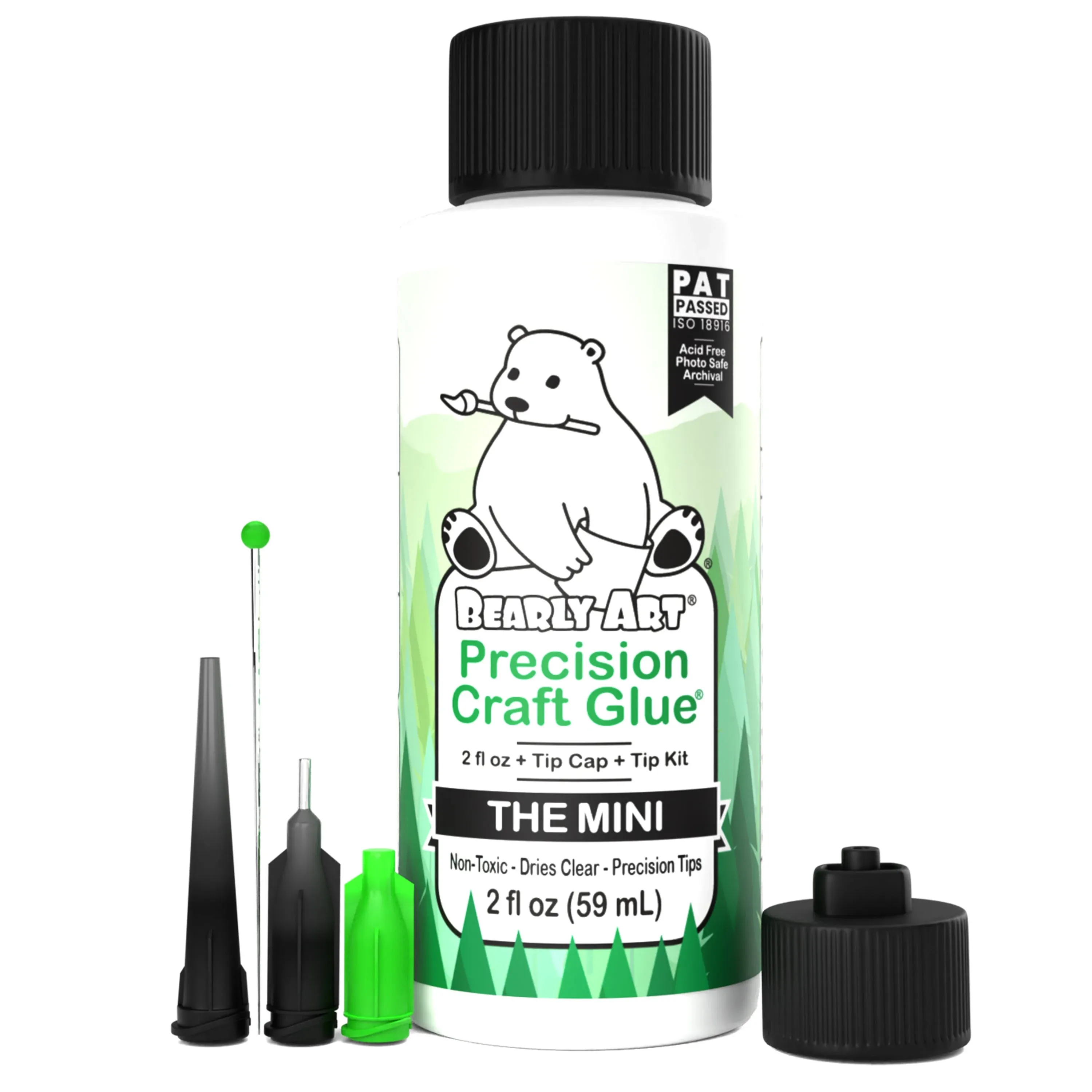 Precision Craft Glue - the Mini - 2Fl Oz with Tip Kit - Acid Free Archival - Str