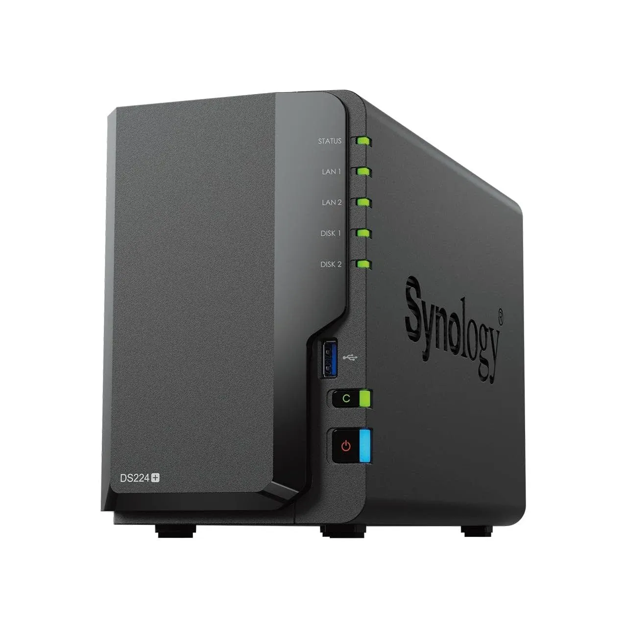 Synology DiskStation DS224+ 2 Bay NAS, Celeron J4125, 2GB