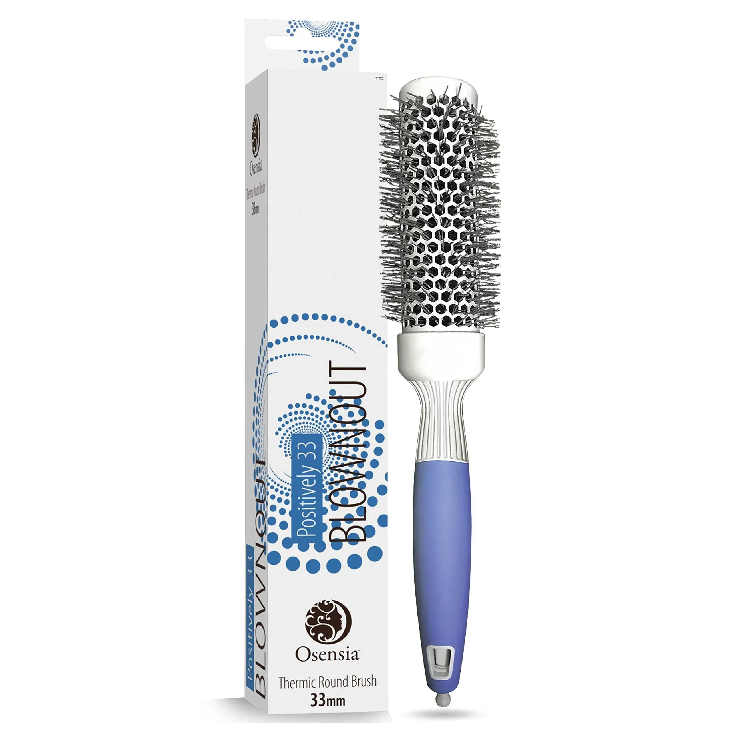 Professional Round Brush for Blow Drying - Large Ceramic Ion Thermal Barrel Brush for Sleek, Precise Heat Styling and Maximum Volume - Lightweight Round Hair Brush for Smooth, Manageable Hair (2 Inch) (Not Electrical)