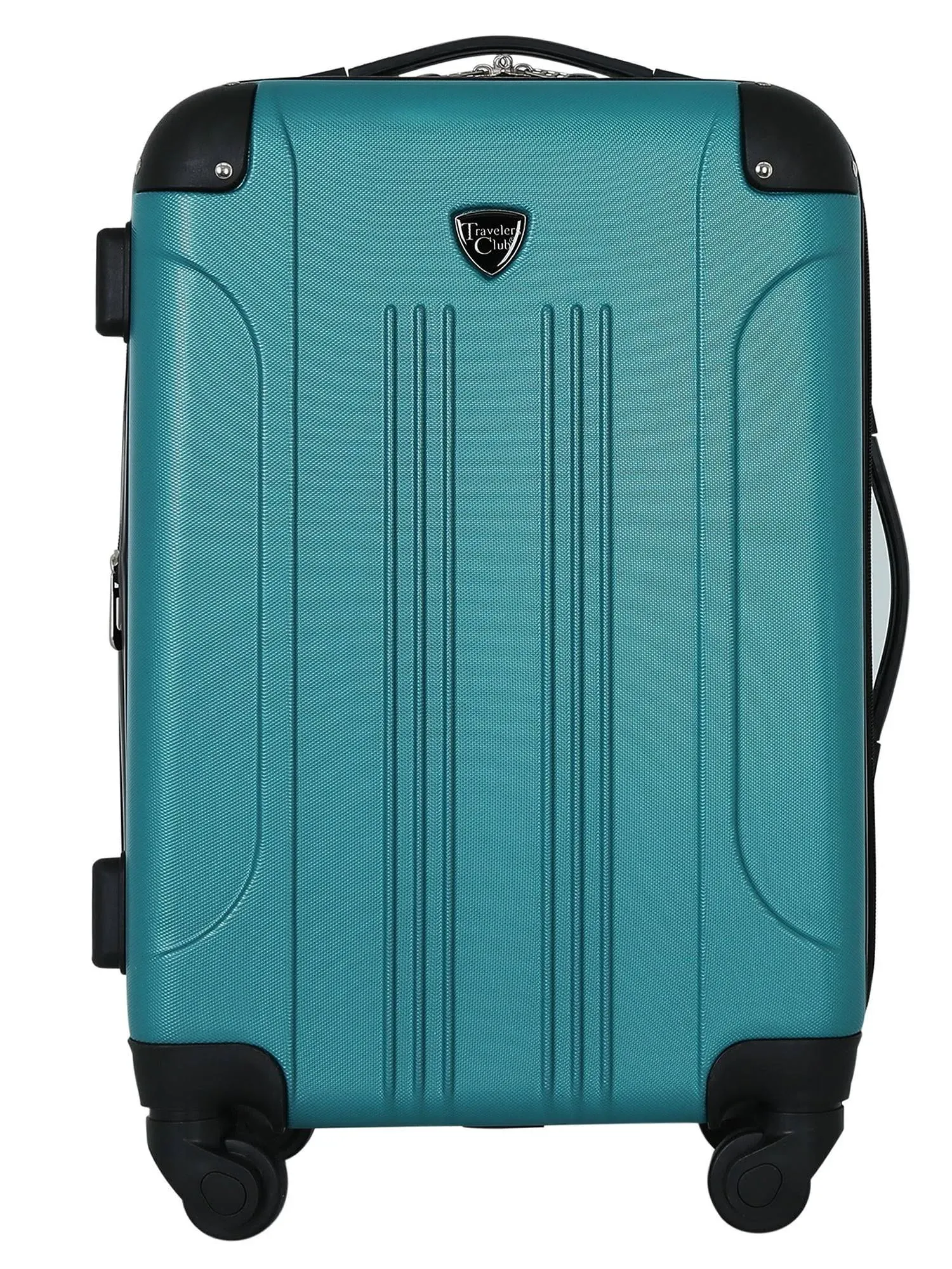 20&#034;in Hardside Luggage, Expandable Spinner Luggage, Teal, Carry-On