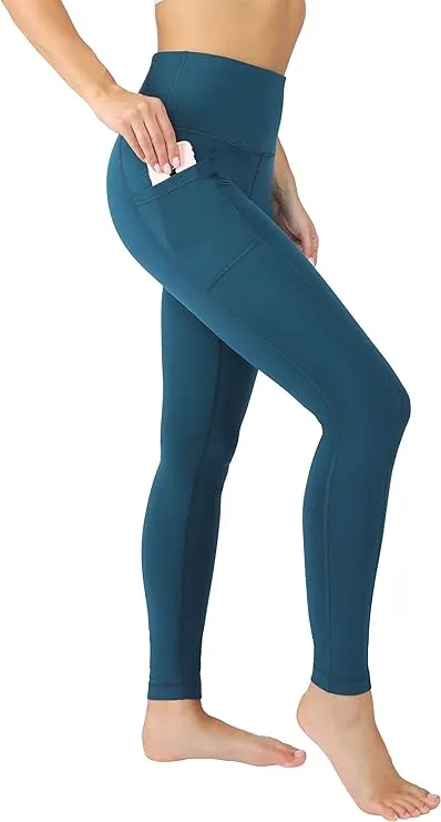 90 Degree By Reflex High Waist Fleece Lined Leggings with Side Pocket - Yoga Pants