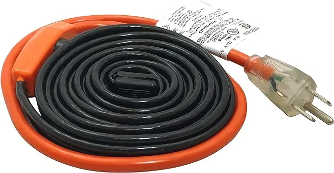 Frost King HC9A Automatic Electric Heat Kit Heating Cables, 9 Feet, Black, 9 Ft