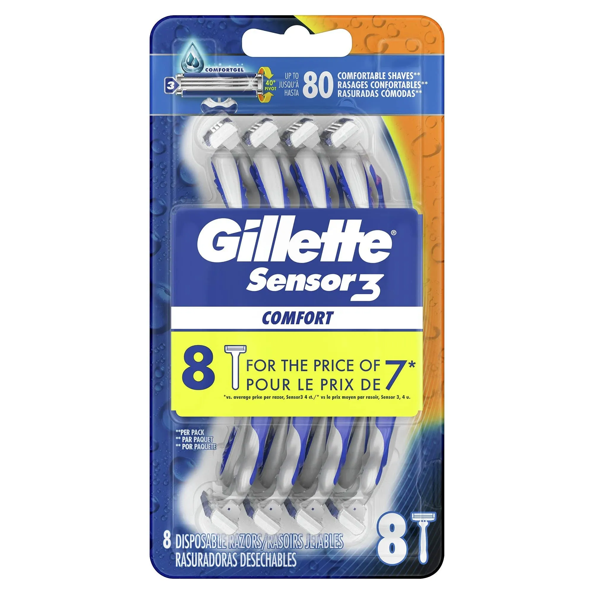 Gillette Sensor3 Comfort Disposable Razors