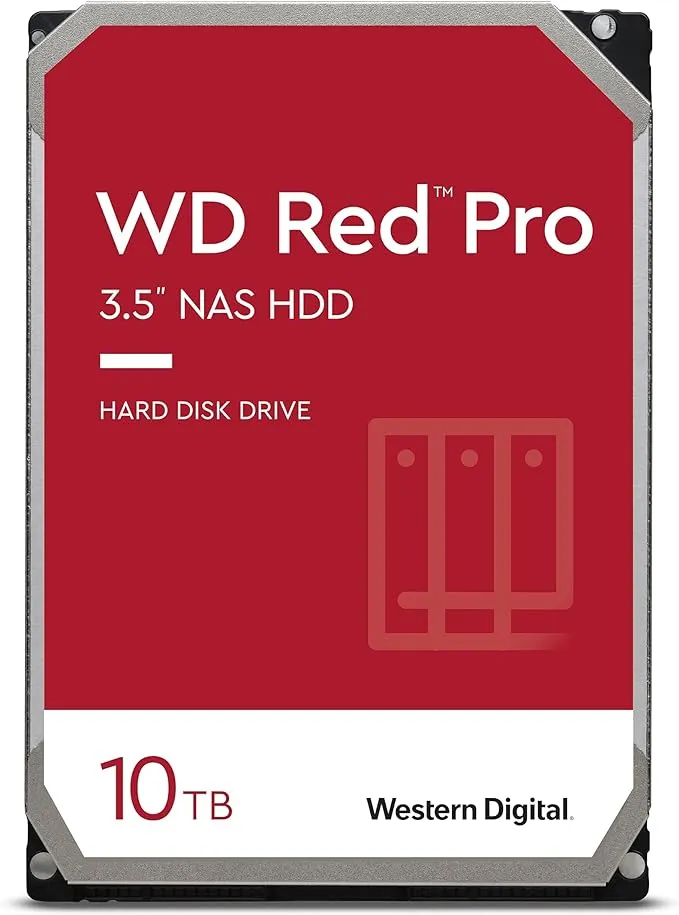 Western Digital 22TB WD Red Pro NAS 内蔵ハードドライブ HDD - 7200 RPM、SATA 6 Gb/s、CMR、512 MB キャッシュ、3.5 インチ - WD221KFGX