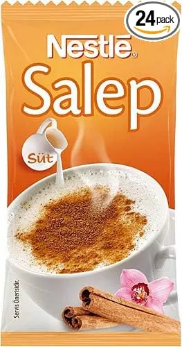 Individually Packaged Instant Turkish Salep (Sahlep) Flavored Mix - 24 Cups - Nestle