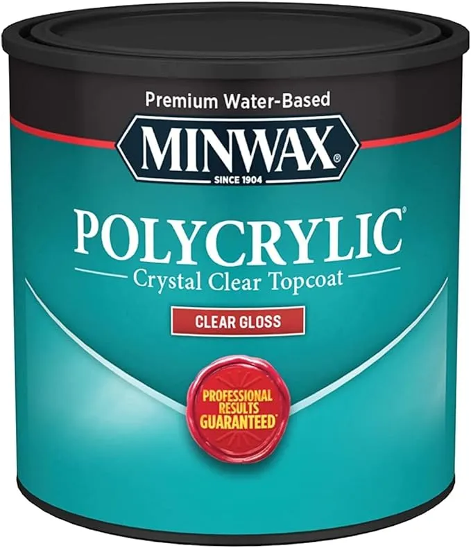 Minwax Polycrylic Protective Finish Clear Gloss 1-Qt