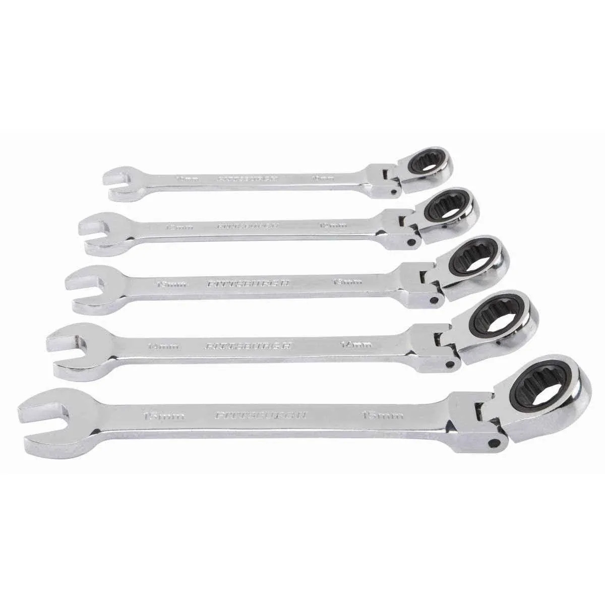 Klutch 5-Pc. SAE Flex-Head Ratcheting Combination Wrench Set, Model# 623084A