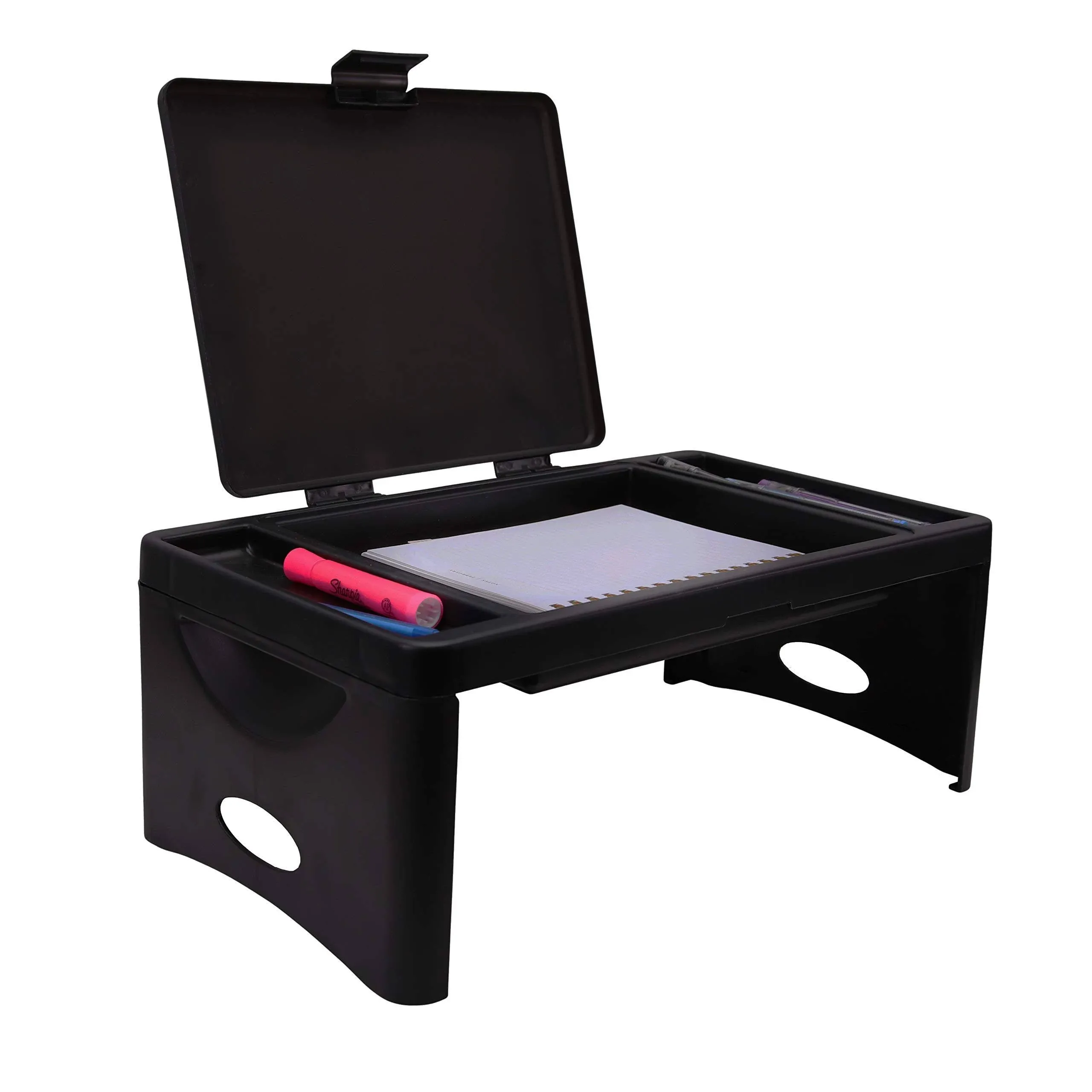 Foldable Lap Desk with Storage Pocket | Perfect Use for Laptops, Travel ...