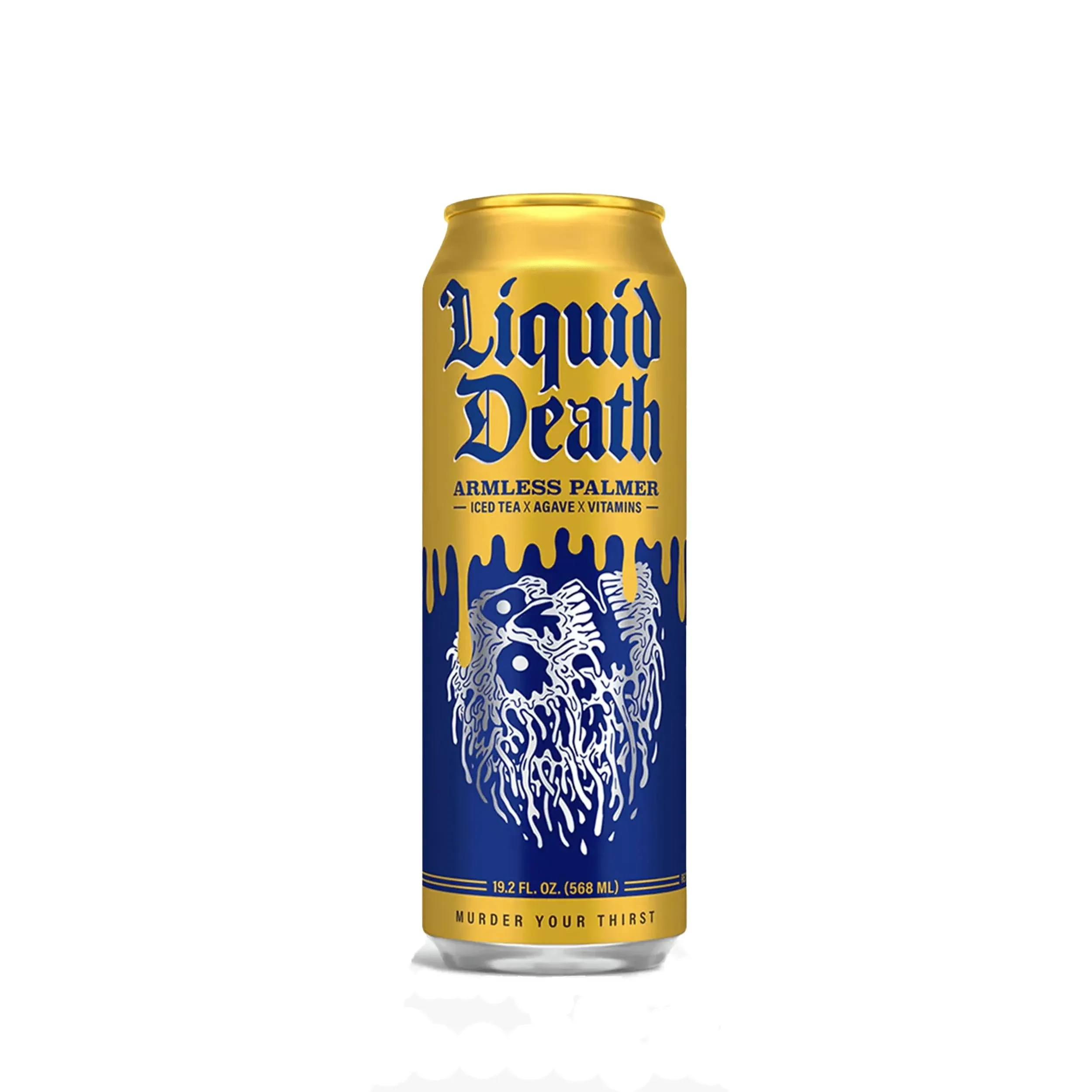 Liquid Death Iced Black Tea - Armless Palmer 19.2 oz King Size Cans