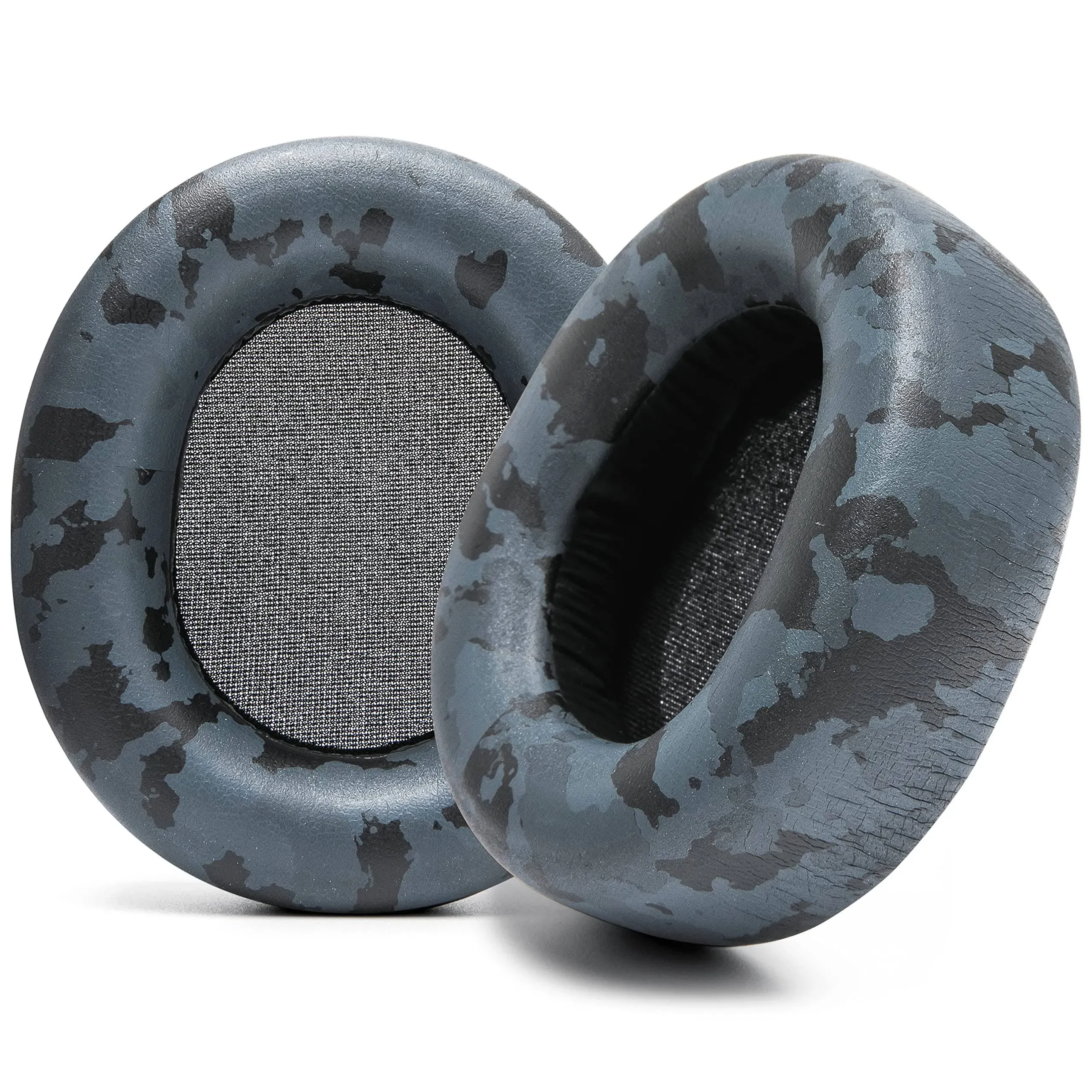 WC Upgraded Replacement Earpads for Steelseries Arctis Nova Pro Wireless Made by Wicked Cushions | Improved Durability, Thickness, Softer Leather, and Sound Isolation | Black Camo