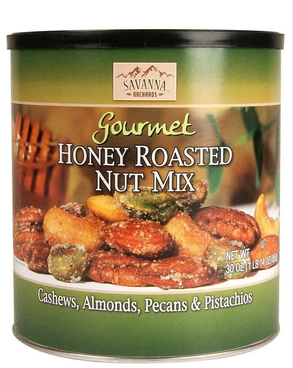 Savanna Orchards Gourmet Honey Roasted Nut Mix with Pistachios, 30 oz.