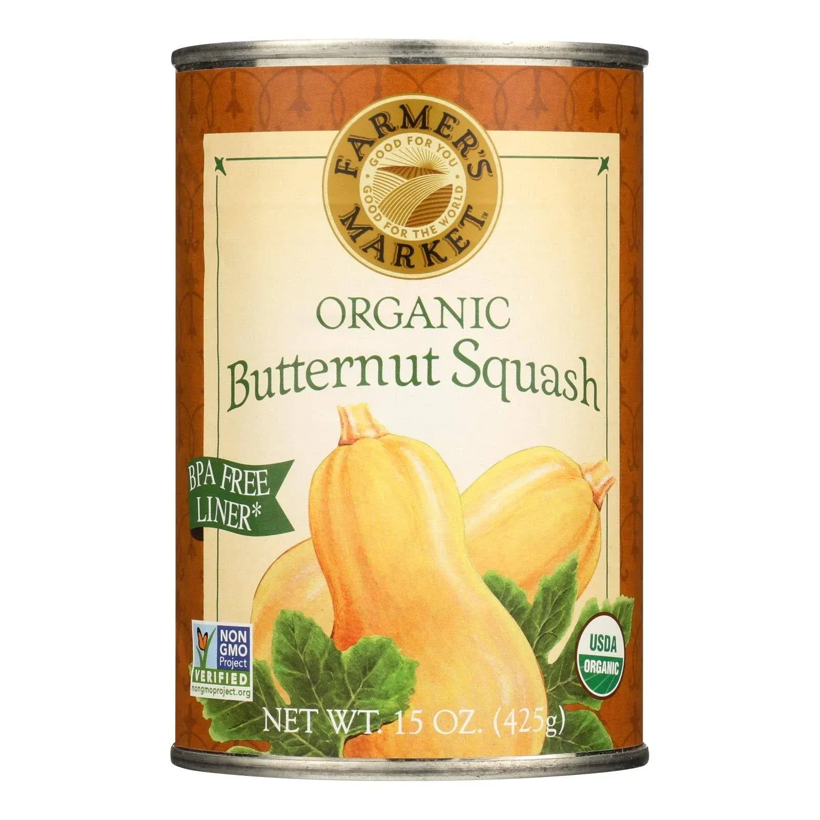 Farmers Market Butternut Squash, Organic - 15 oz