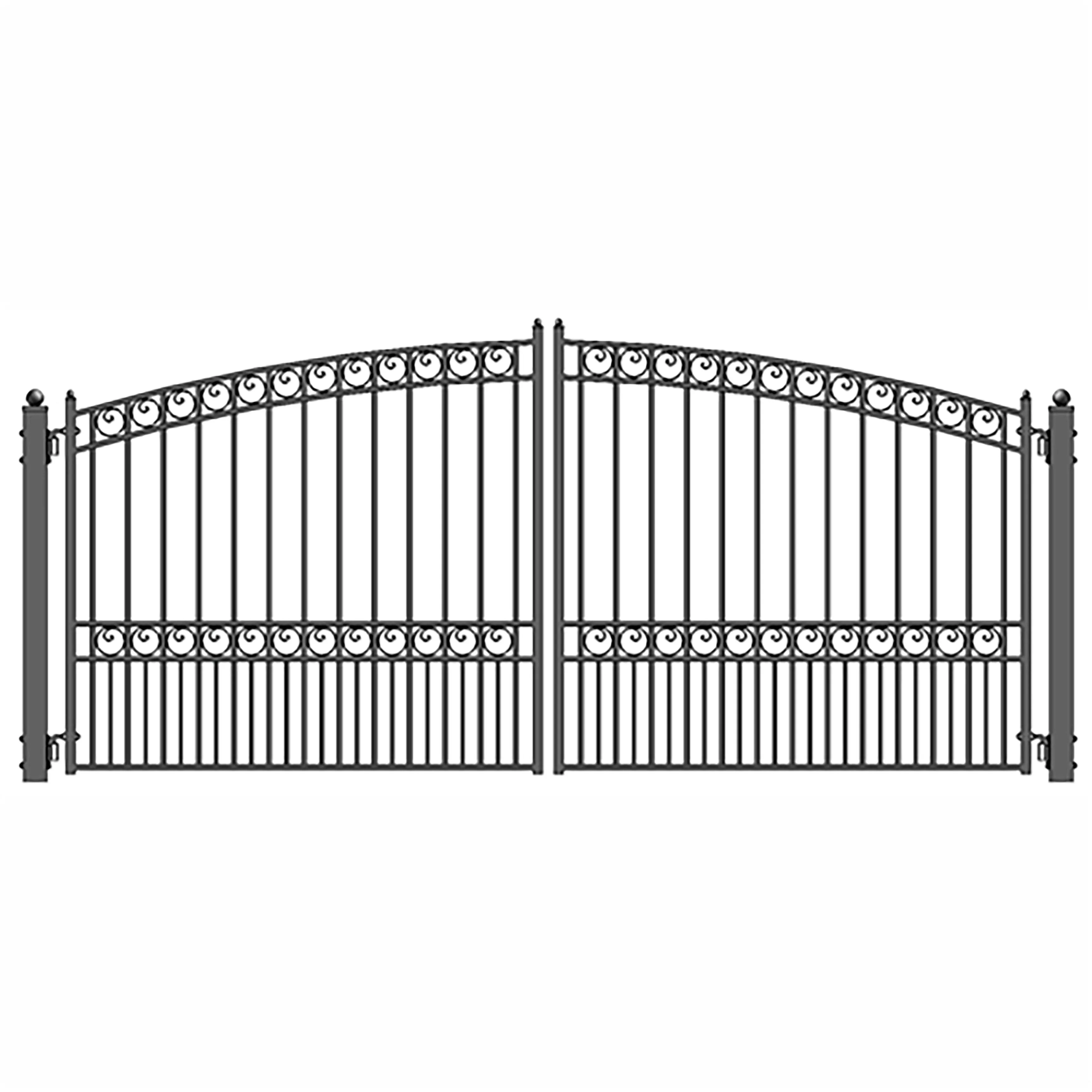 ALEKO Paris Style Dual Swing Driveway Gate