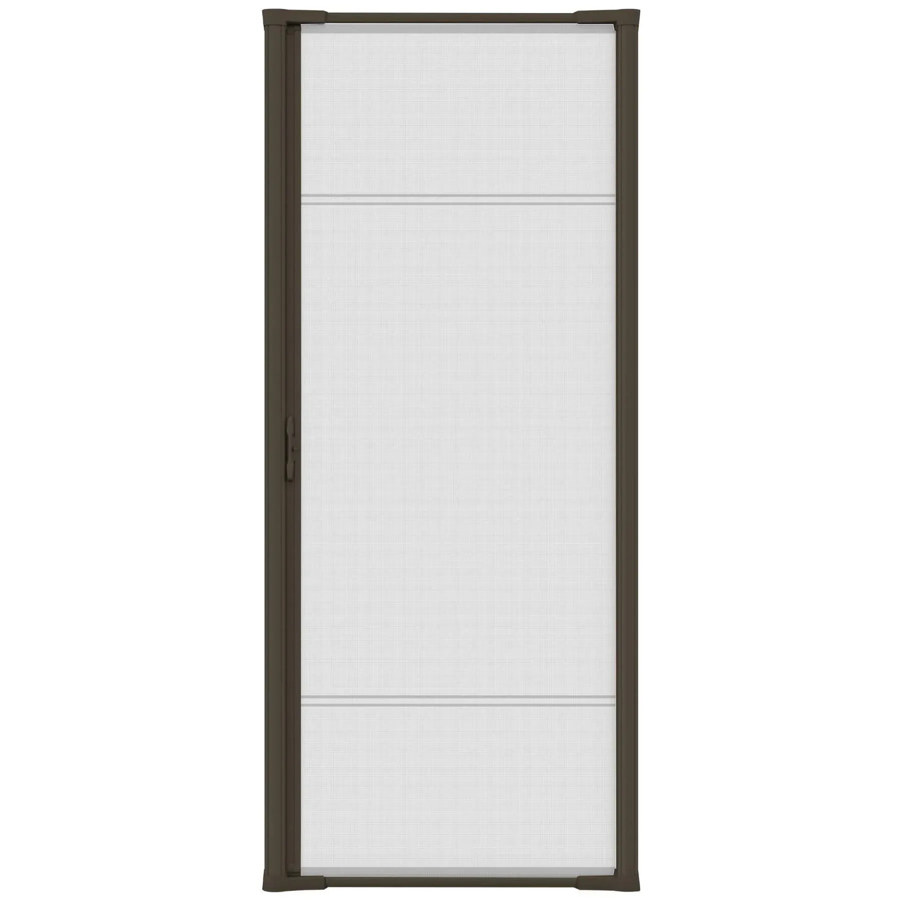 Brisa Aluminum Screen Doors Larson Finish: Brown, Door Size: 36" x 80"