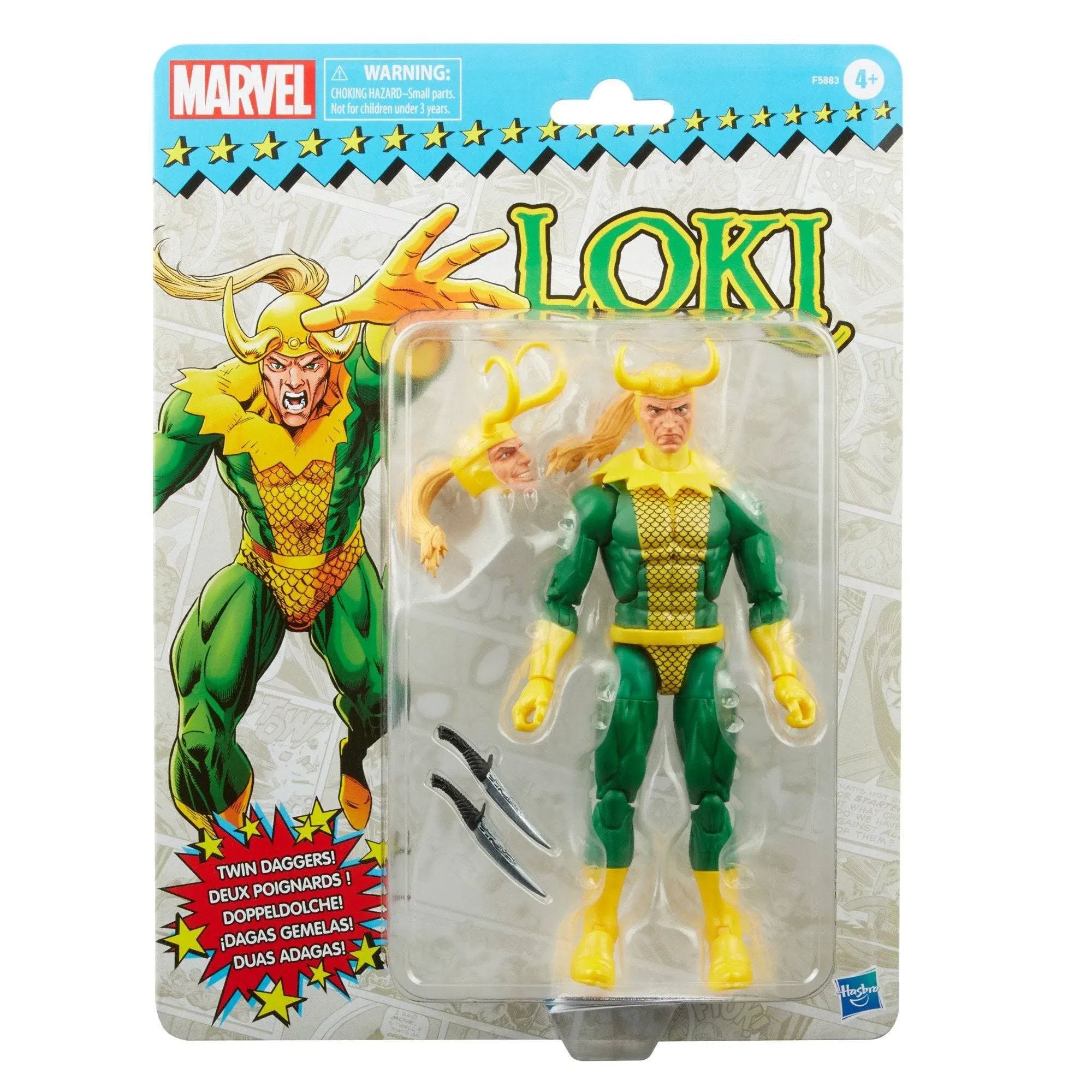 Marvel Legends Retro Series Loki 6&#034; Scale Action Figure (Hasbro) F5883