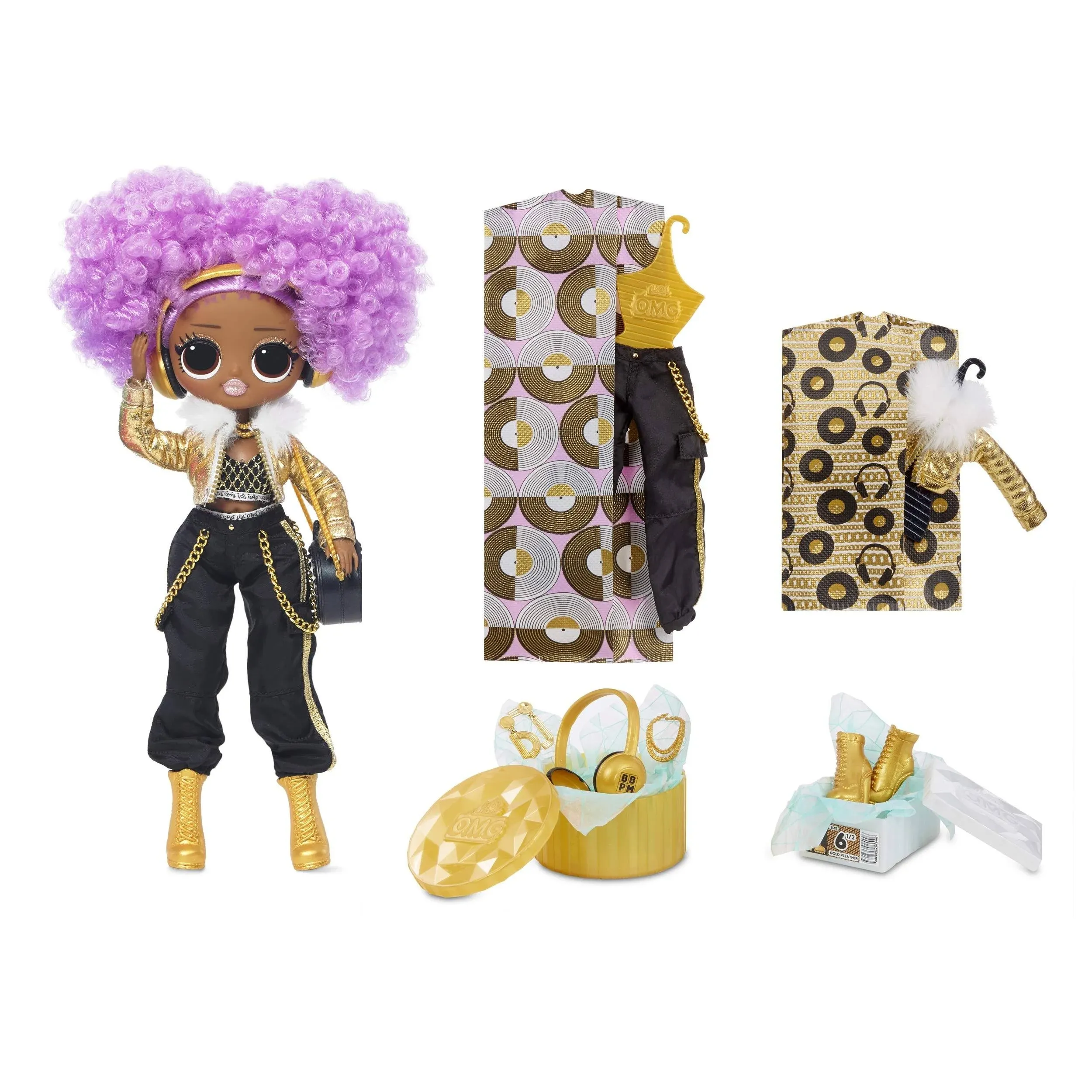 LOL Surprise OMG 24K D.J. Fashion Doll with 20 Surprises NEW