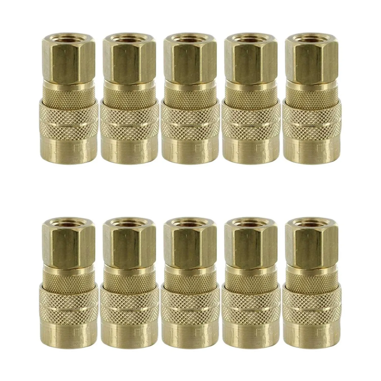 10 X Milton 715BK M Style Quick Coupler: 1/4-Inch Female Coupler