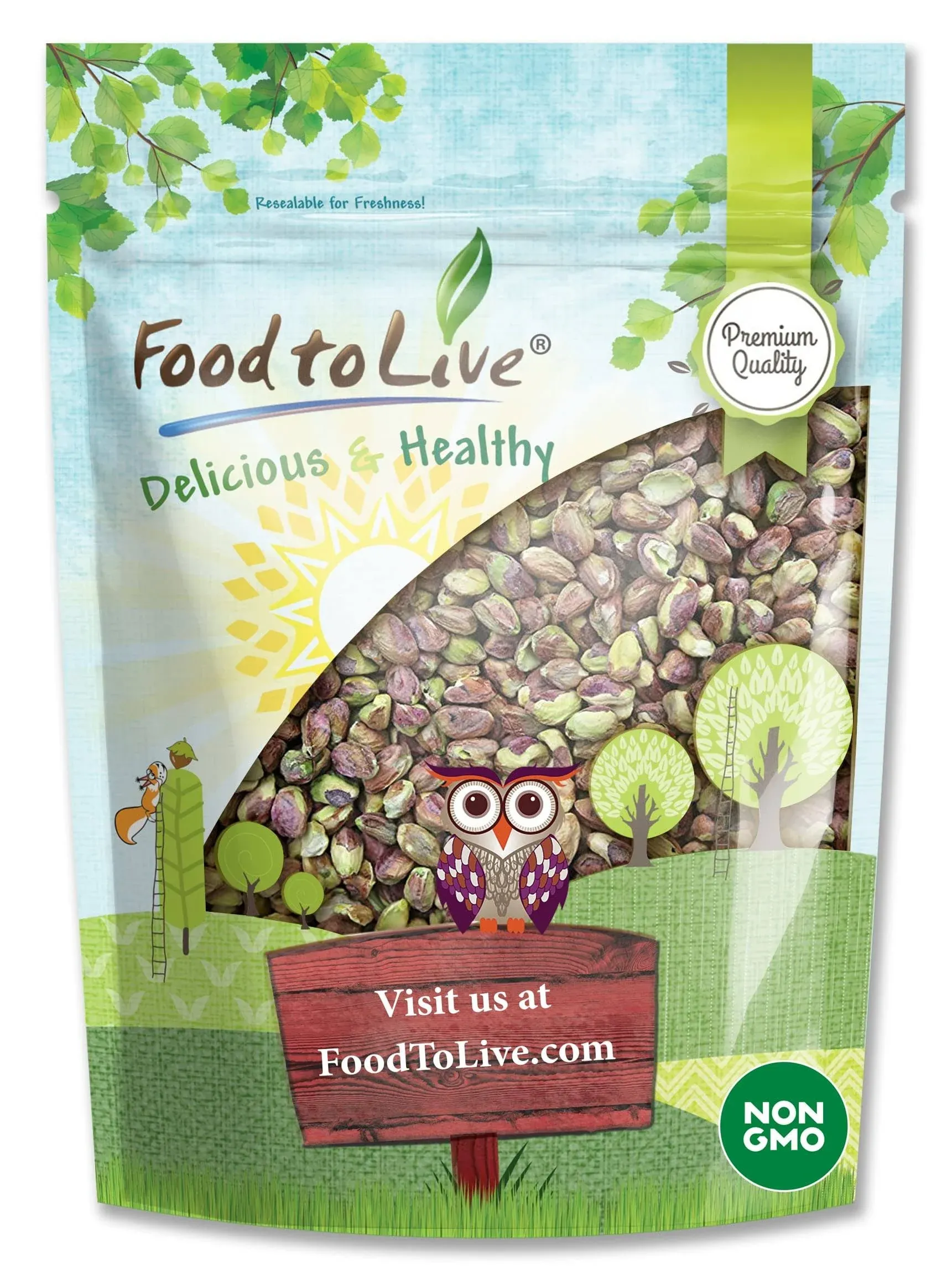 Food to Live - Pistachios, 3 Pounds