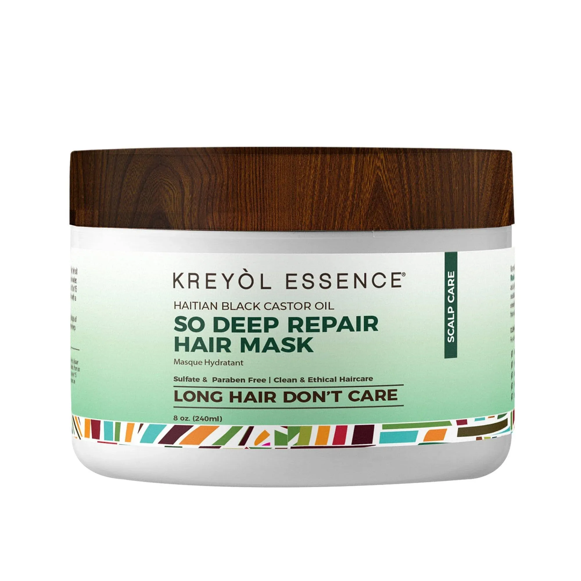 Kreyol Essence Haitian Black Castor Oil So Deep Repair Hair Mask, Scalp Care 8oz