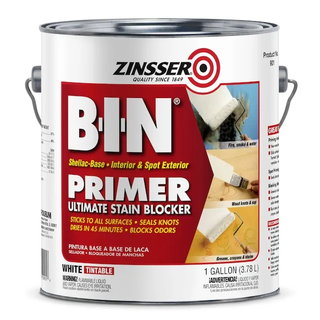 Zinsser B-I-N Primer-Sealer, Ultimate Stain Blocker - 1 gal bucket