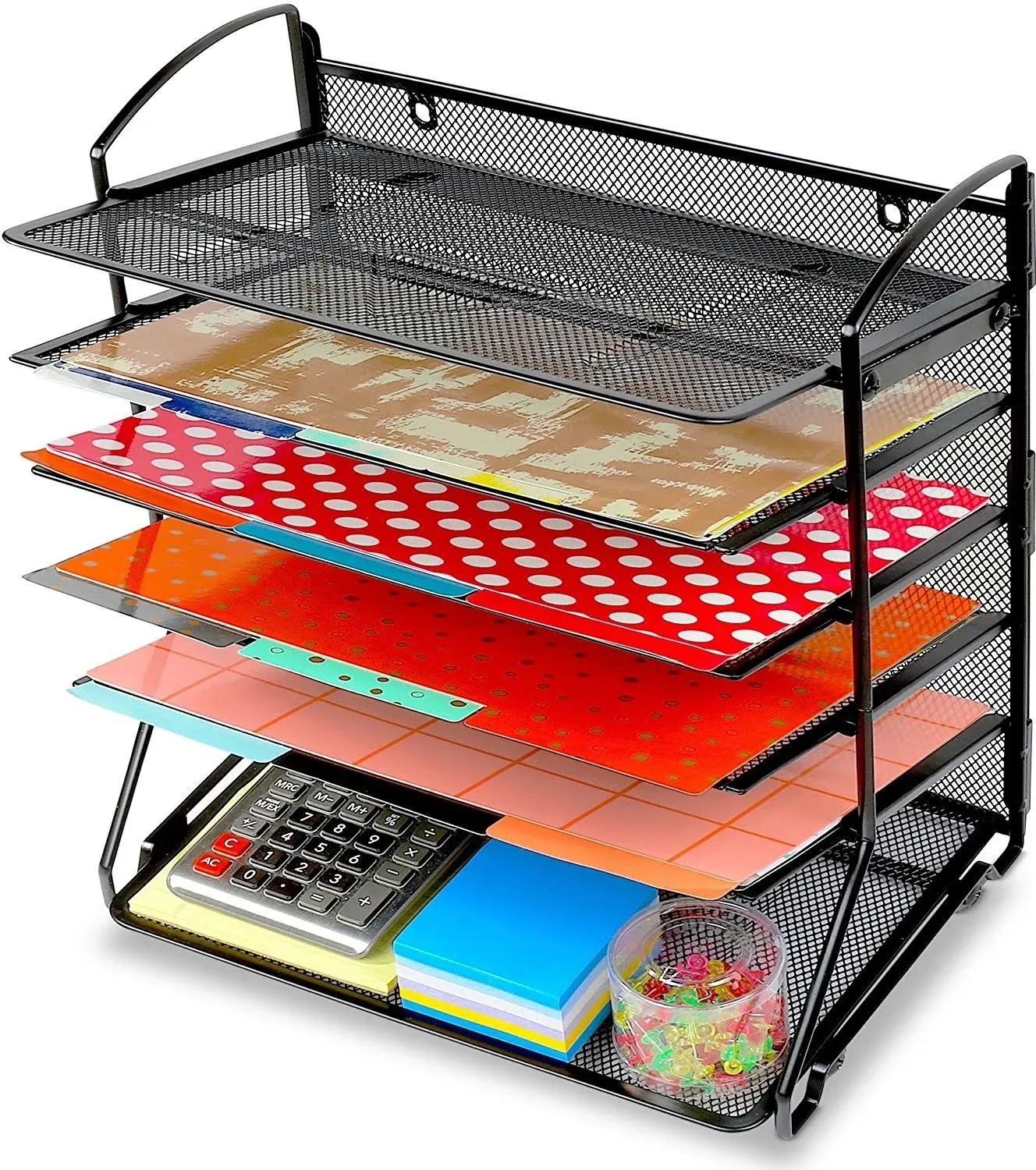 Simple Houseware 6 Document Tray Organizer