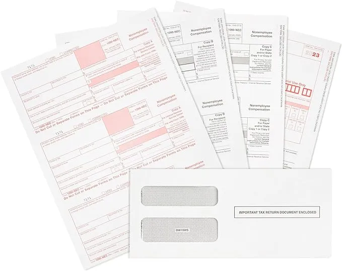 Blue Summit Supplies 1099 NEC Tax Forms