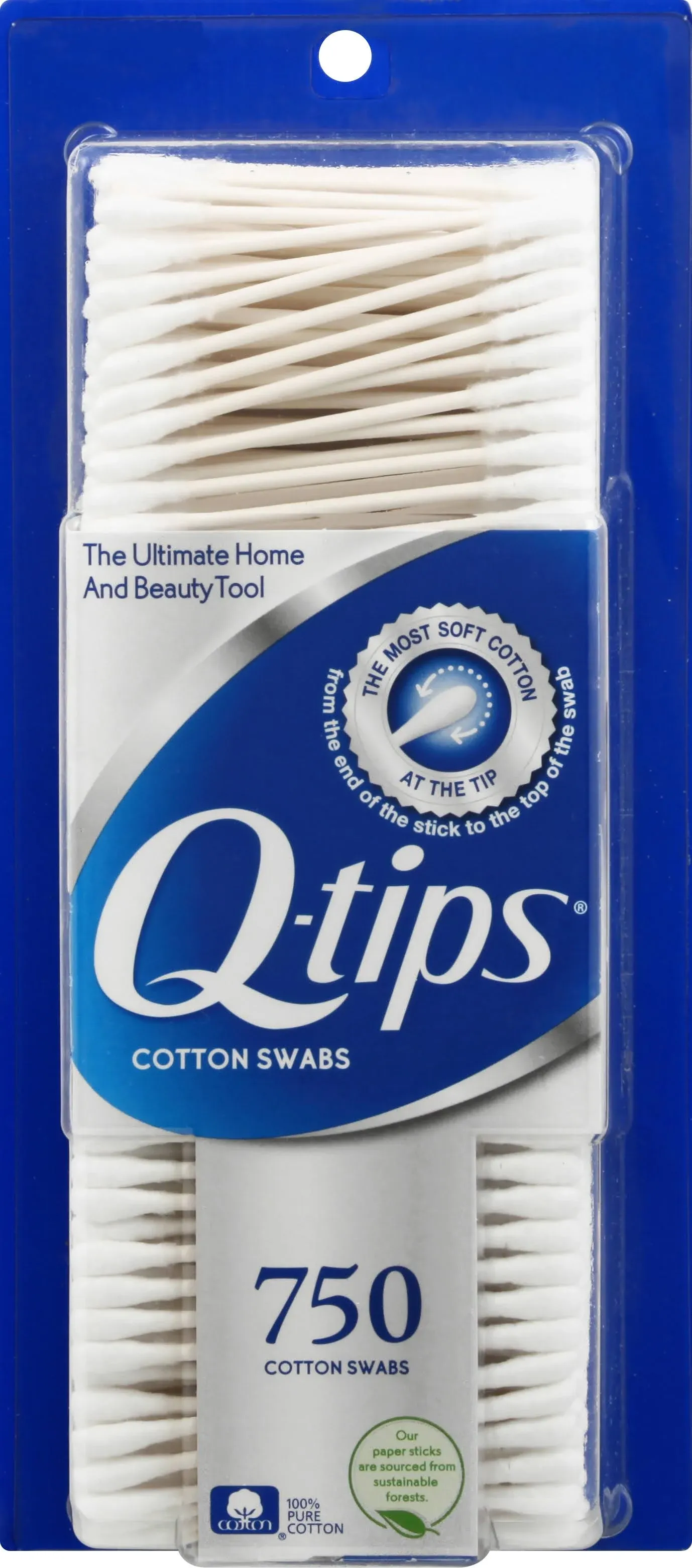 Q-tips - Cotton Swabs, 750/Pack