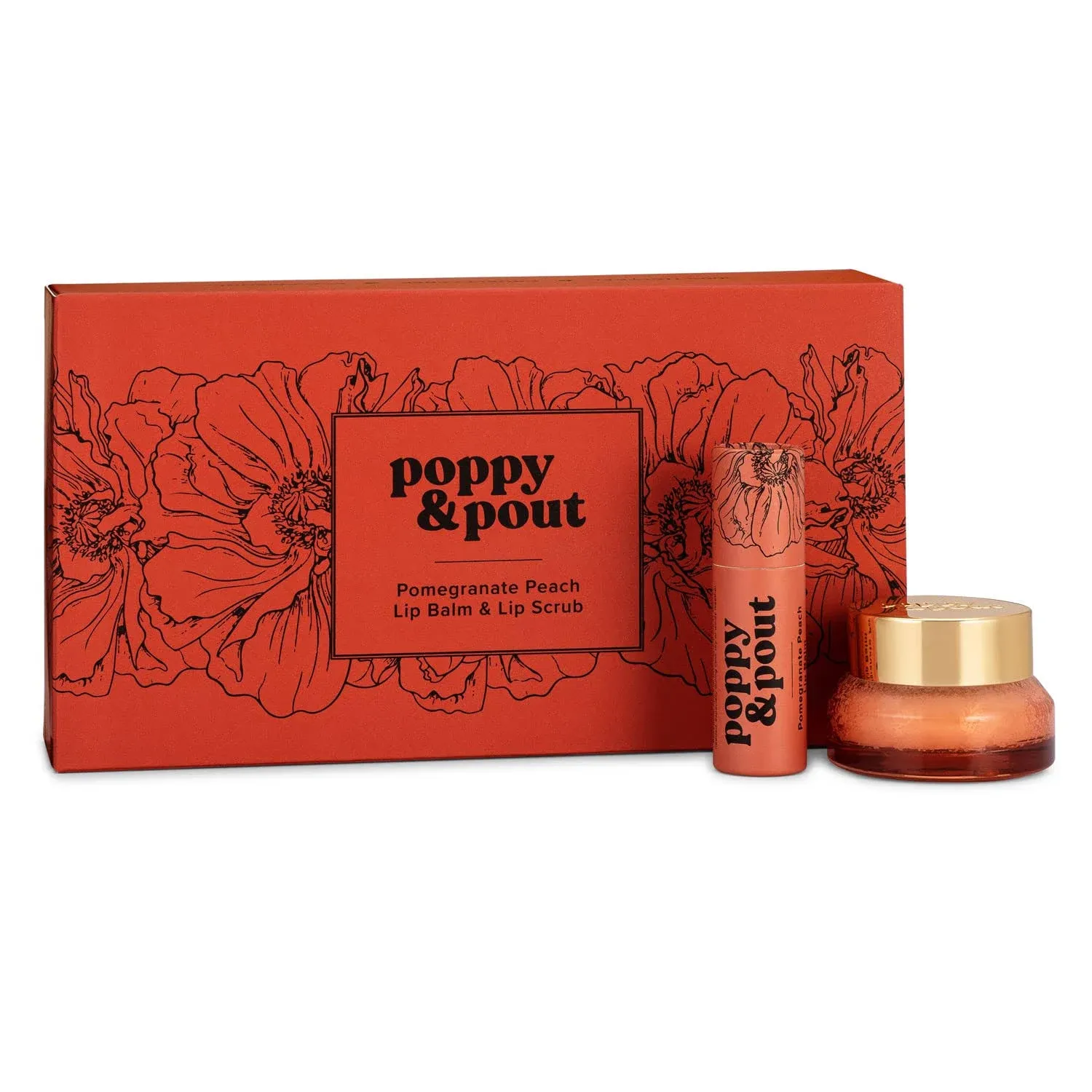 Gift Set, Lip Care Duo, Pomegranate Peach