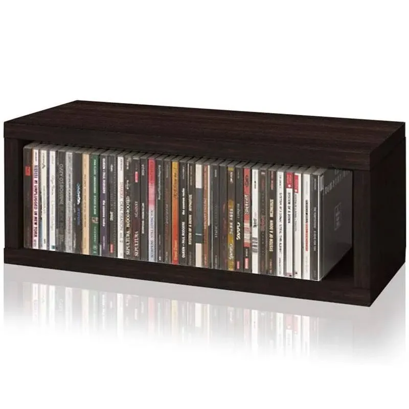 Way Basics Stackable CD Storage Rack - Espresso