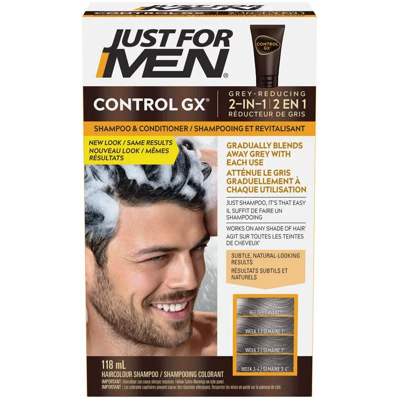 Just For Men Control GX 2 in 1 Grey Reducing Shampoo and Conditioner