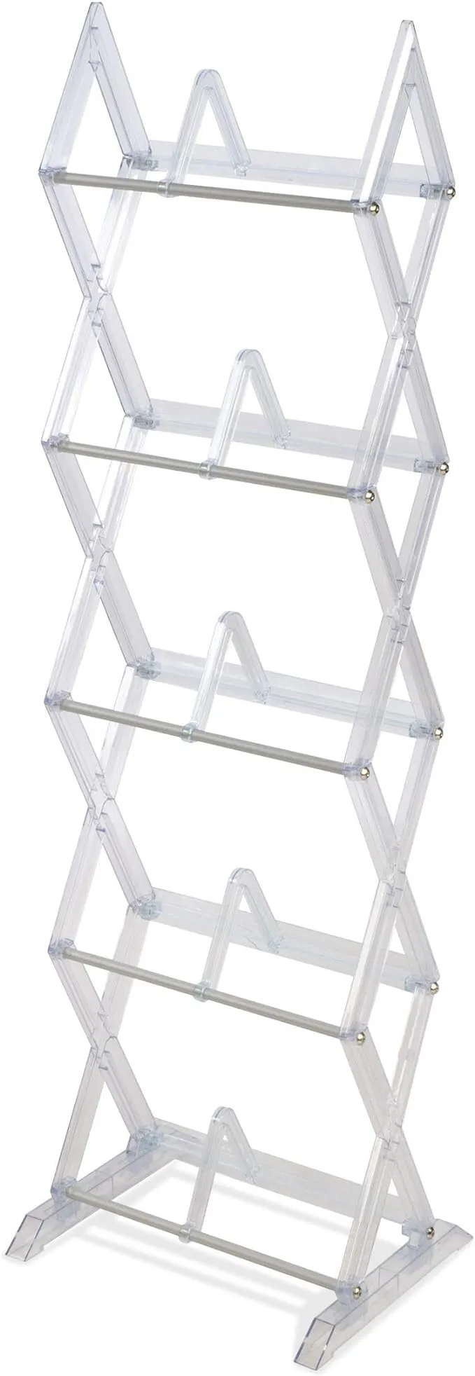 Mitsu 5 Tier 90 Media Rack Clear - Atlantic