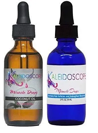 kaleidoscope Miracle Drops 2oz Combo Pack (COCONUT&REGULAR-BLUE)