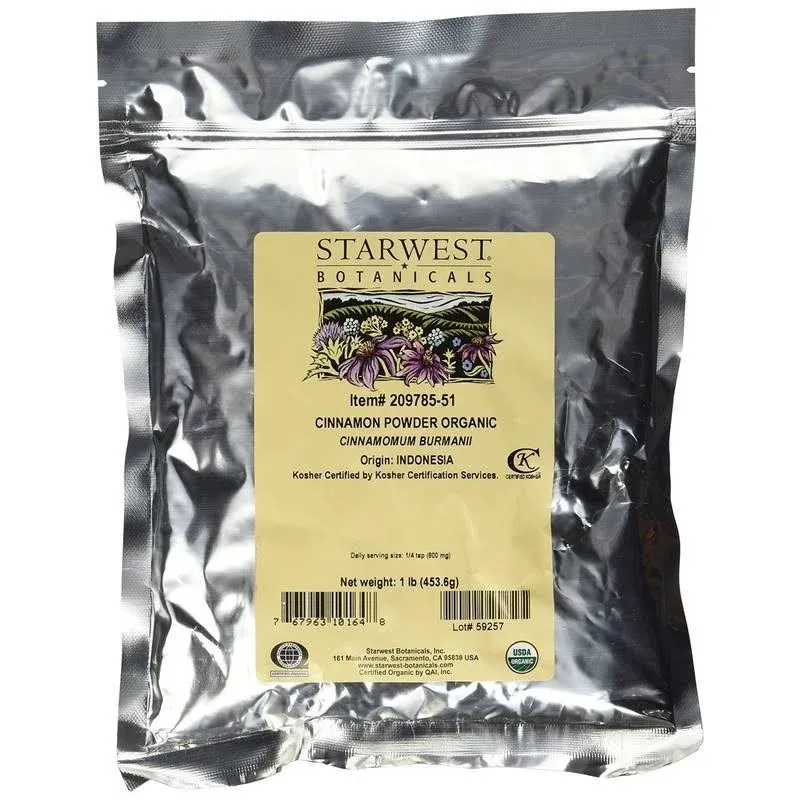 Starwest Botanicals Organic Cinnamon Powder - 1 Pound