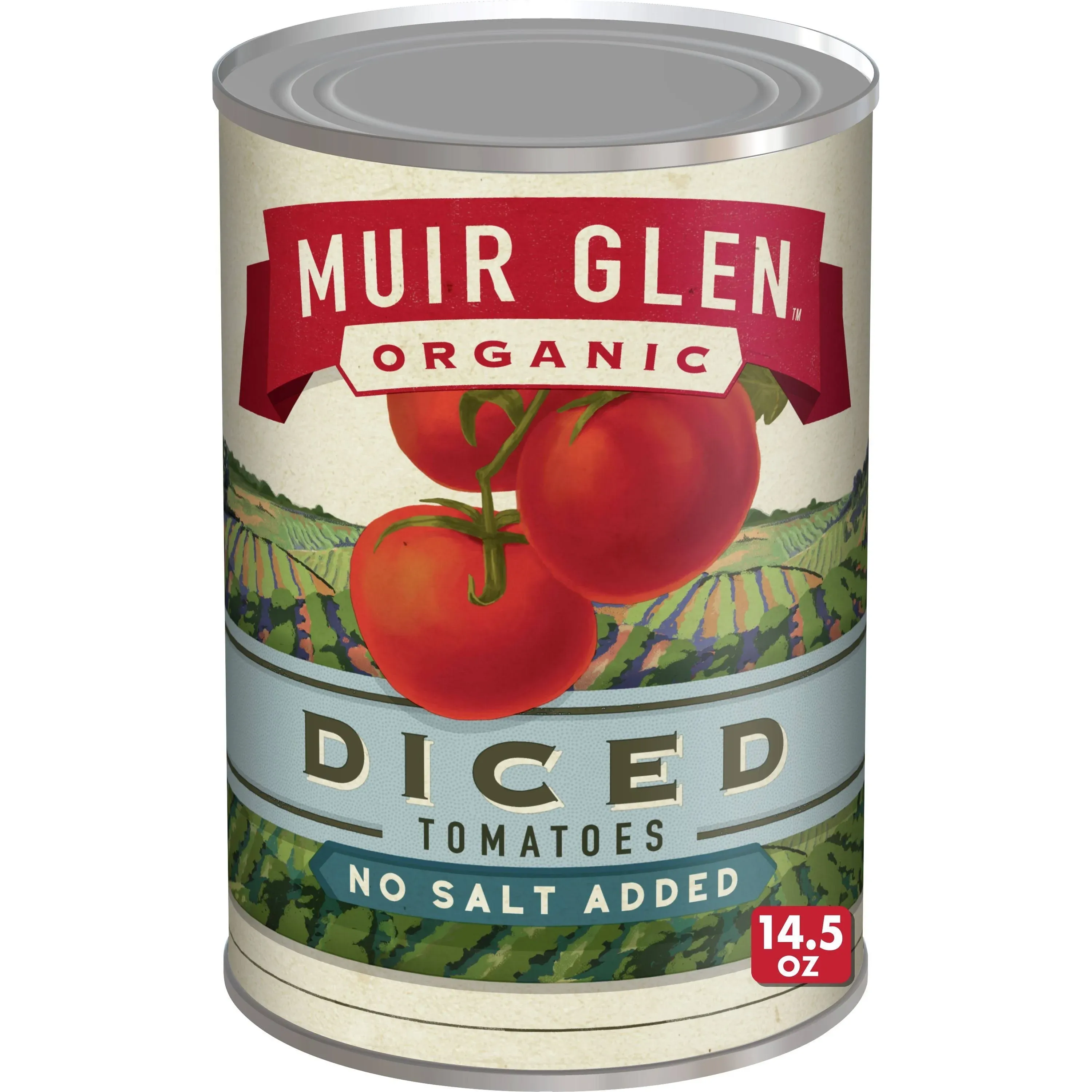 Muir Glen Tomatoes, Organic, No Salt Added, Diced - 14.5 oz