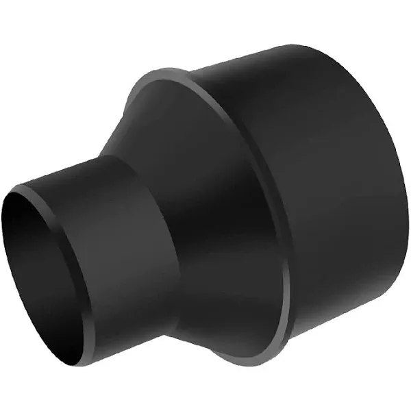 POWERTEC 70136 4 Inch Hose to 2-1/2 Inch Hose Cone Reducer, Dust Collection Fittings for Dust Collection Hose, Dryer Vent Hose & Shop Vacuum Hose Connection, 1 Pack