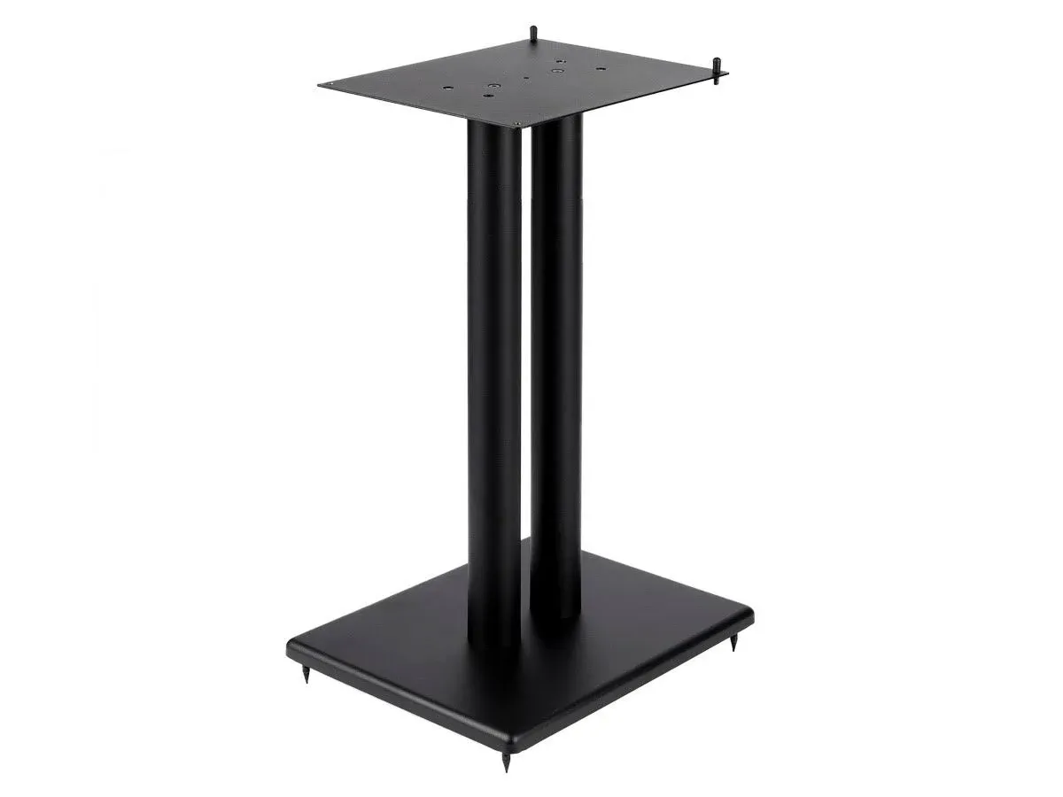 28&#034; Speaker Stand Platform Durable Steel Design with Adjustable Top Plate Black