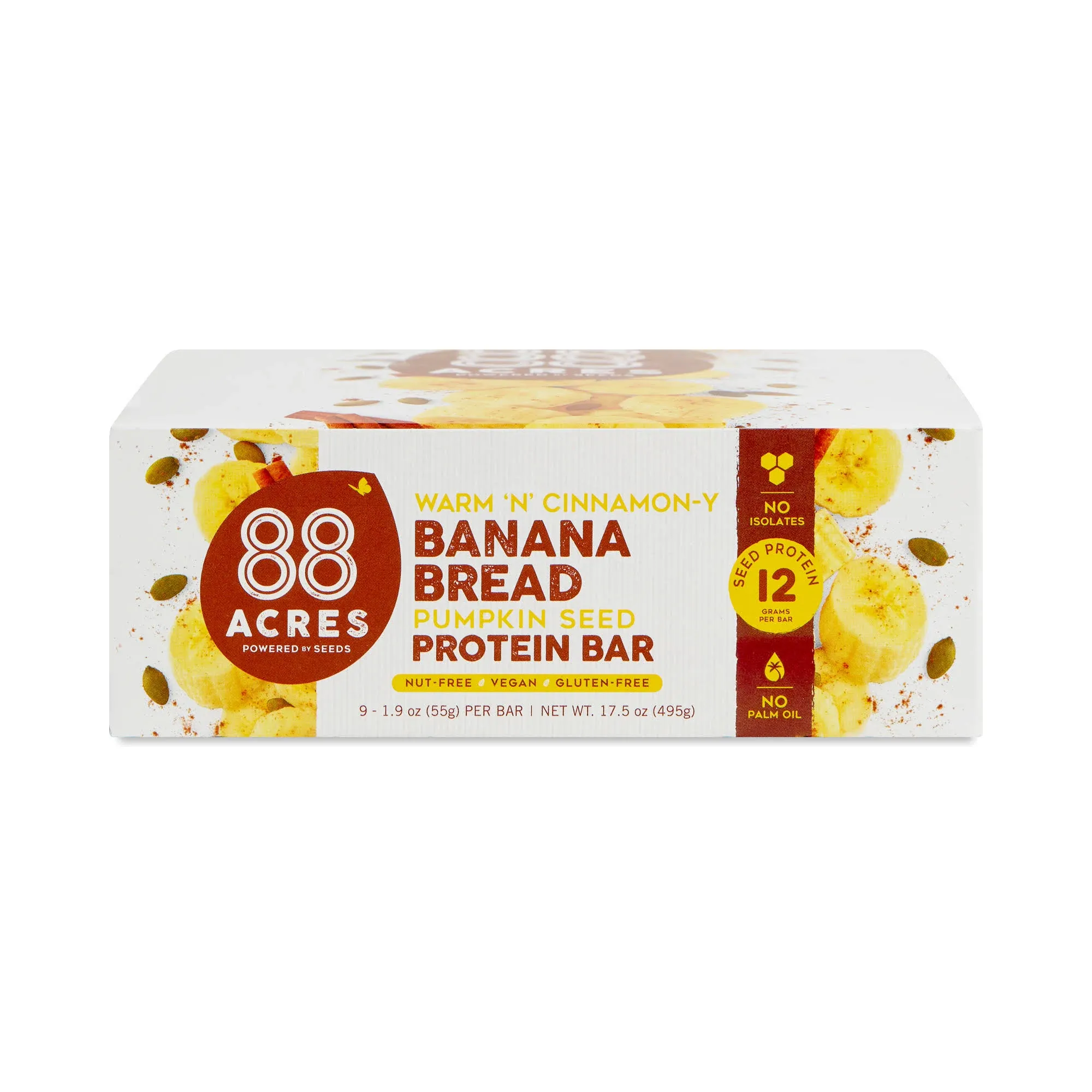 88 Acres Banana Bread Seed Protein Bar